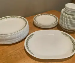 PLATE BOWL GREEN