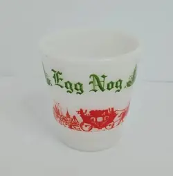 VINTAGE HAZEL ATLAS CHRISTMAS TOM & JERRY EGG NOG MUG