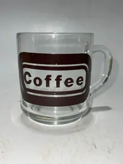 GLASS MUG BROWN