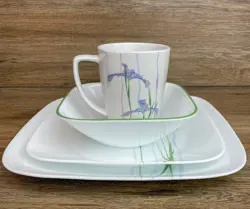 VINTAGE CORELLE SHADOW IRIS - DINNER OR LUNCH PLATE, BOWL OR MUG - YOU PICK
