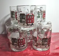 GLASS MUGS GOLD