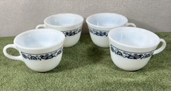 PYREX WHITE W/BLUE