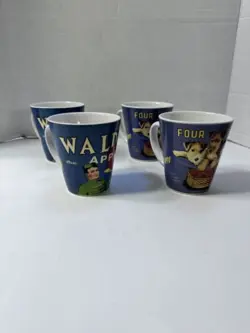 FOUR MUGS APPLES