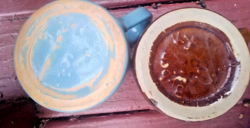 POTTERY BROWN BLUE