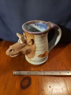 STONEWARE HORSE HEAD