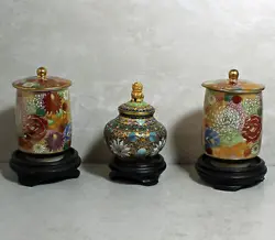 CLOISONNE VASES TALL