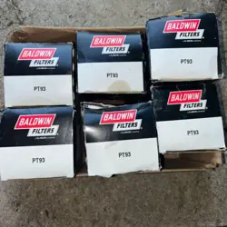 (6) NEW BALDWIN PT93 HYDRAULIC OIL  FILTER REPLACES WIX 51816 CATERPILLAR