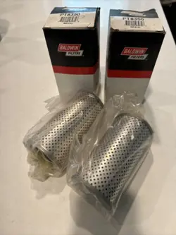 2 NEW BALDWIN PT8350 HYDRAULIC OIL FILTERS REPLACES WIX 51089
