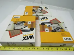 WIX FILTERS 42420 PANEL AIR FILTER LOT OF 3
