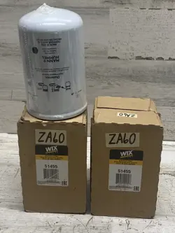 LOT OF 2  WIX 51455 HYDRAULIC OIL FILTER JOHN DEERE CATERPILLAR NEW
