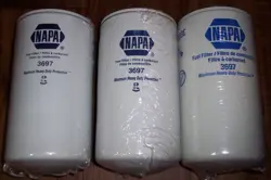3 OF NOS NAPA GOLD 3697 FUEL FILTER CUMMINS ISC ISM ISL (SAME AS WIX 33697) T1