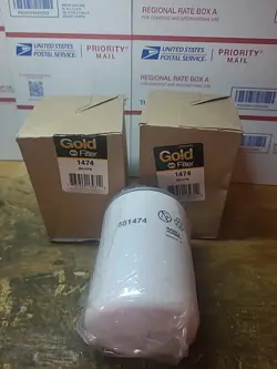 (2)  NAPA GOLD HYDRAULIC FILTERS.. 1474..WIX 551474..LOT OF 2..NEW