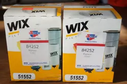 (LOT OF 2): HYDRAULIC FLUID TRANSMISSION FILTER ELEMENT WIX 51552 CARQUEST 84252