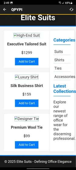 ECOMMERCE TEMPLATE WIX