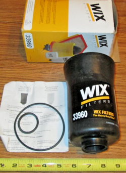 FUEL WATER SEPERATOR WIX 33960, OPEN BOX