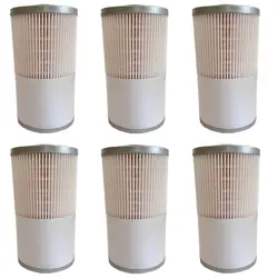 6X 50 MICRON FS19729 SEPARATOR FUEL/WATER FILTER FOR LUBERFINER L9729F WIX 33657