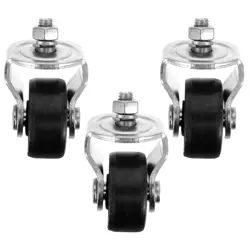 3PCS HYDRAULIC HORIZONTAL HEAVY DUTY JACK CASTER WHEEL