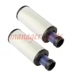 2X AIR FILTERS SET FOR WIX 46671 & 46672 6666375 & 6666376 P827653