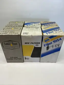 (6-PACK) WIX 51954 / NAPA 1954 / LUBER FINER LP-566 OIL FILTER | NEW
