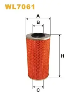 OIL FILTER DAEWOO MUSSO (FJ) 2.9 TD 4X4 WL7061 WIX FILTERS-OEM