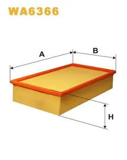 AIR FILTER WIX FILTERS FOR WA6366