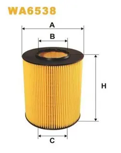 AIR FILTER WIX FILTERS FOR WA6538