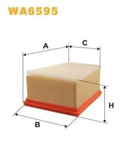 AIR FILTER WIX FILTERS FOR WA6595