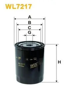 OIL FILTER WIX WL7217