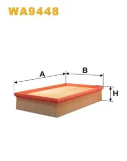 AIR FILTER WIX FILTERS FOR WA9448