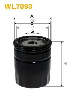 OIL FILTER WIX  WL7093