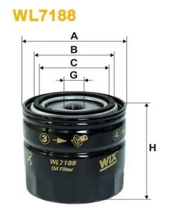 OIL FILTER WIX  WL7188