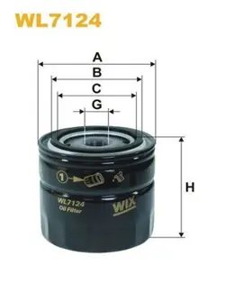 OIL FILTER WIX  WL7124