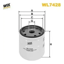OIL FILTER WIX  WL7428