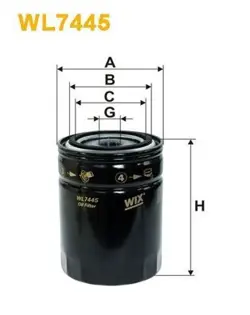 OIL FILTER WIX  WL7445