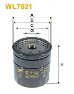 OIL FILTER WIX  WL7521