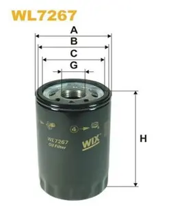 OIL FILTER WIX  WL7267