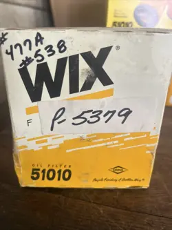NOS WIX 51010 CARTRIDGE METAL CANISTER OIL FILTER