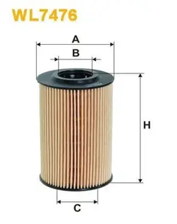 OIL FILTER WIX  WL7476
