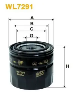 OIL FILTER WIX  WL7291