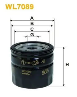 OIL FILTER WIX  WL7089