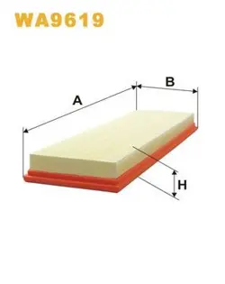 AIR FILTER WIX FILTERS FOR  WA9619
