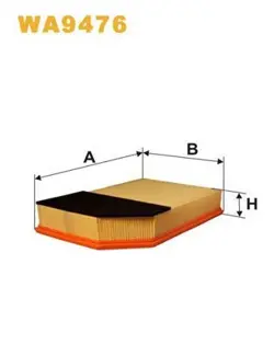 AIR FILTER WIX FILTERS FOR  WA9476