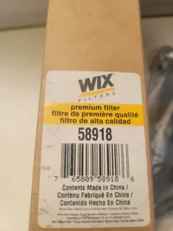 WIX 58918 TRANSMISSION FILTER