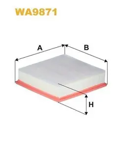 AIR FILTER WIX FILTERS FOR WA9871