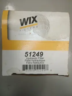 WIX HYDRAULIC FILTER 51249 - WATER DAMAGED BOX