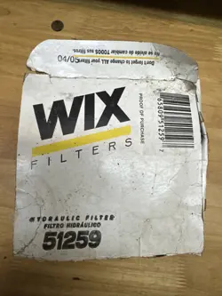 WIX 51259 HYDRAULIC FILTER NOS