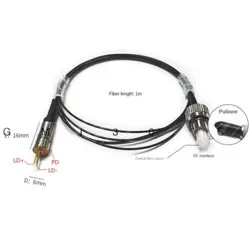 1PC SEMICONDUCTOR OPTICAL FIBER 635NM5MW FC JOINT CORE 200UM GQ6350053D6-CU #E10