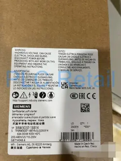 NEW SIEMENS AC SEMICONDUCTOR MOTOR STARTER 3RW3037-1BB14 FAST DELIVERY