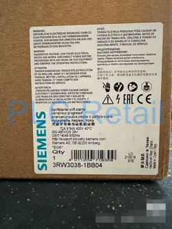 NEW SIEMENS AC SEMICONDUCTOR MOTOR STARTER 3RW3038-1BB04 FAST TRANSPORTATION