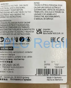 1PCS NEW SIEMENS  SEMICONDUCTOR CONTACTOR 3RF2420-1AC45 FAST TRANSPORTATION